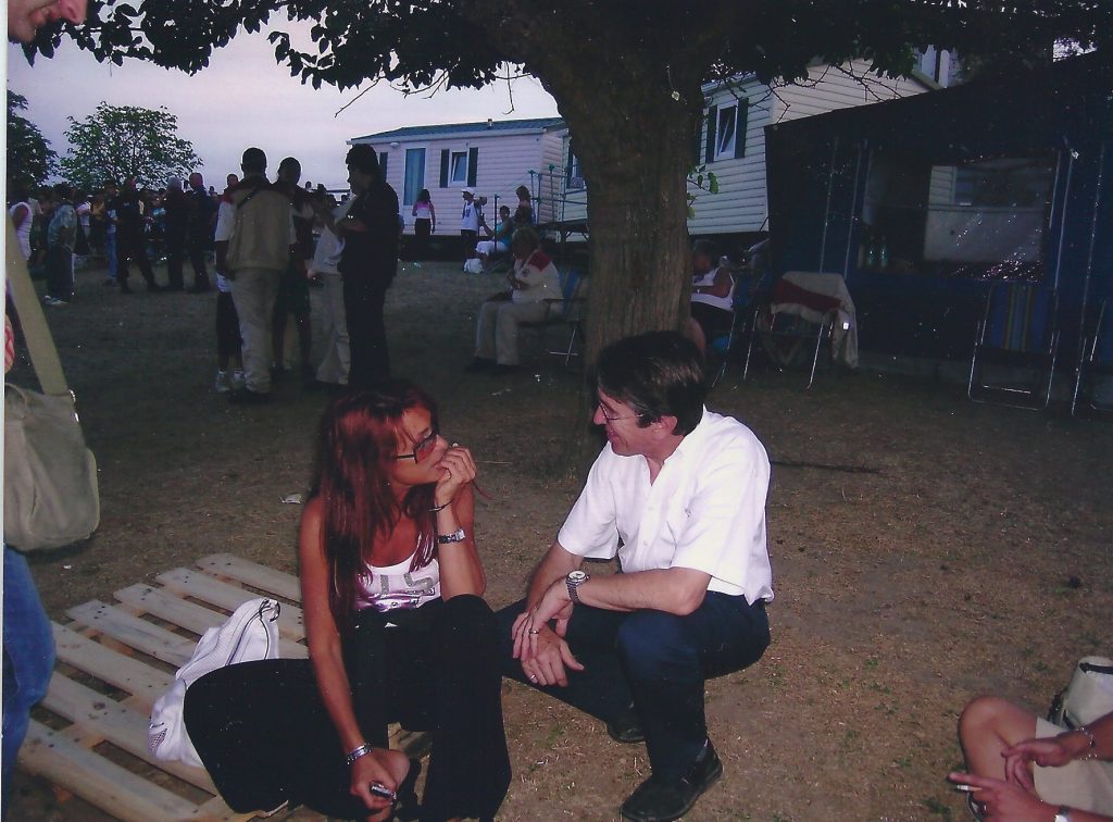 Retrouvailles avec Julie PIETRI le 8 aout 2004 à RUOMS.